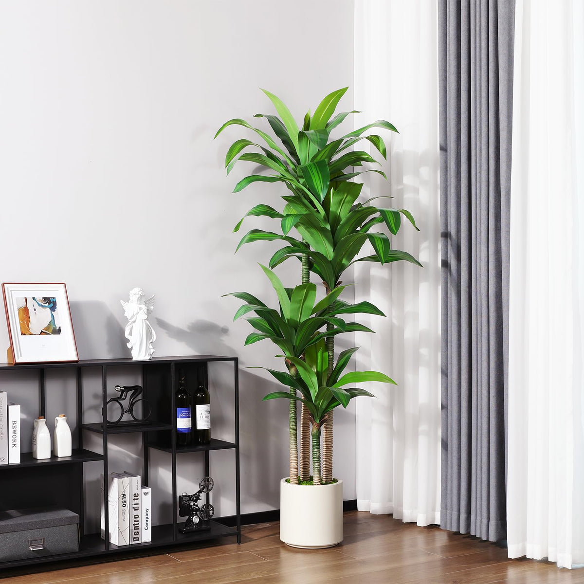 OAKRED artificial dracaena tree durable design ideal for year-round display.