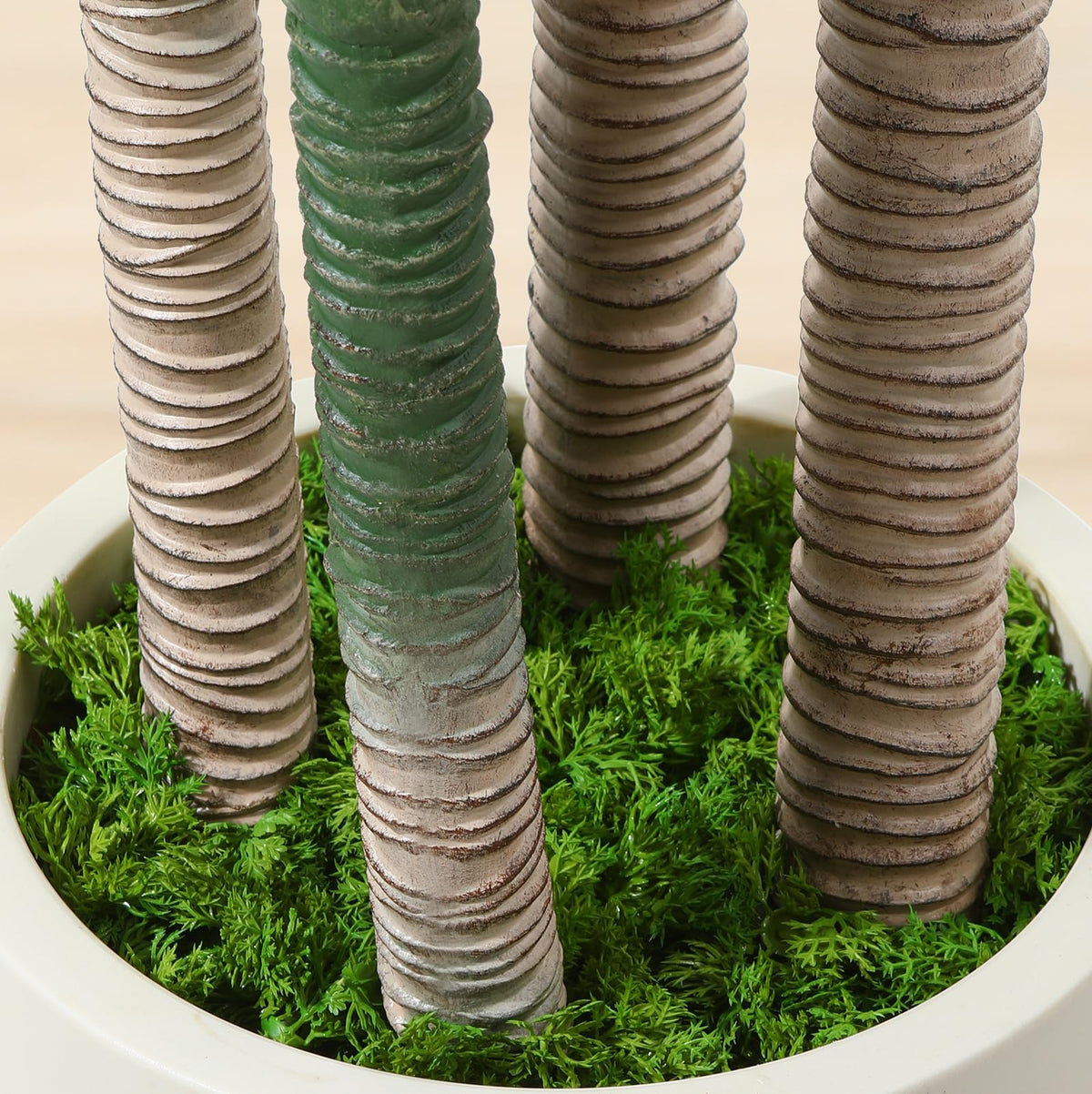 OAKRED artificial dracaena tree placed on office floor for low-maintenance decor.