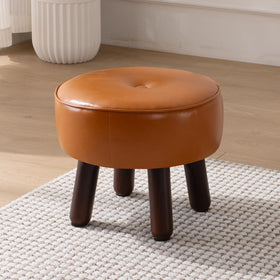 oakvivo compact ottoman fits small spaces without clutter.