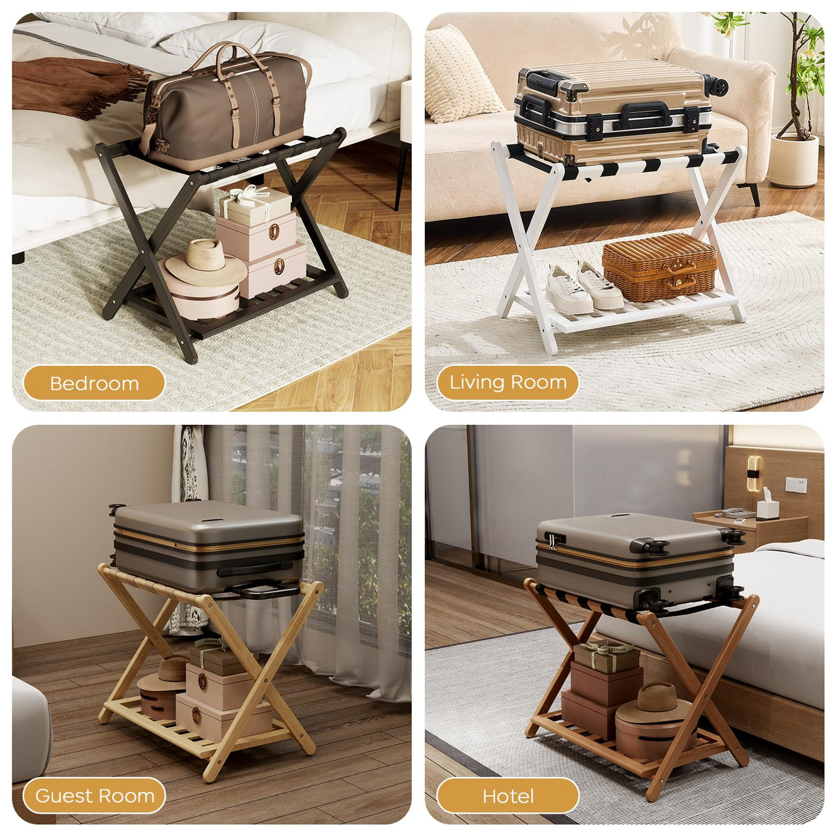 oakvivo natural bamboo finish blends with any room aesthetic