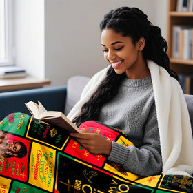 OAKZIUE verse-print prayer blanket highlighting Bible verse for spiritual reflection