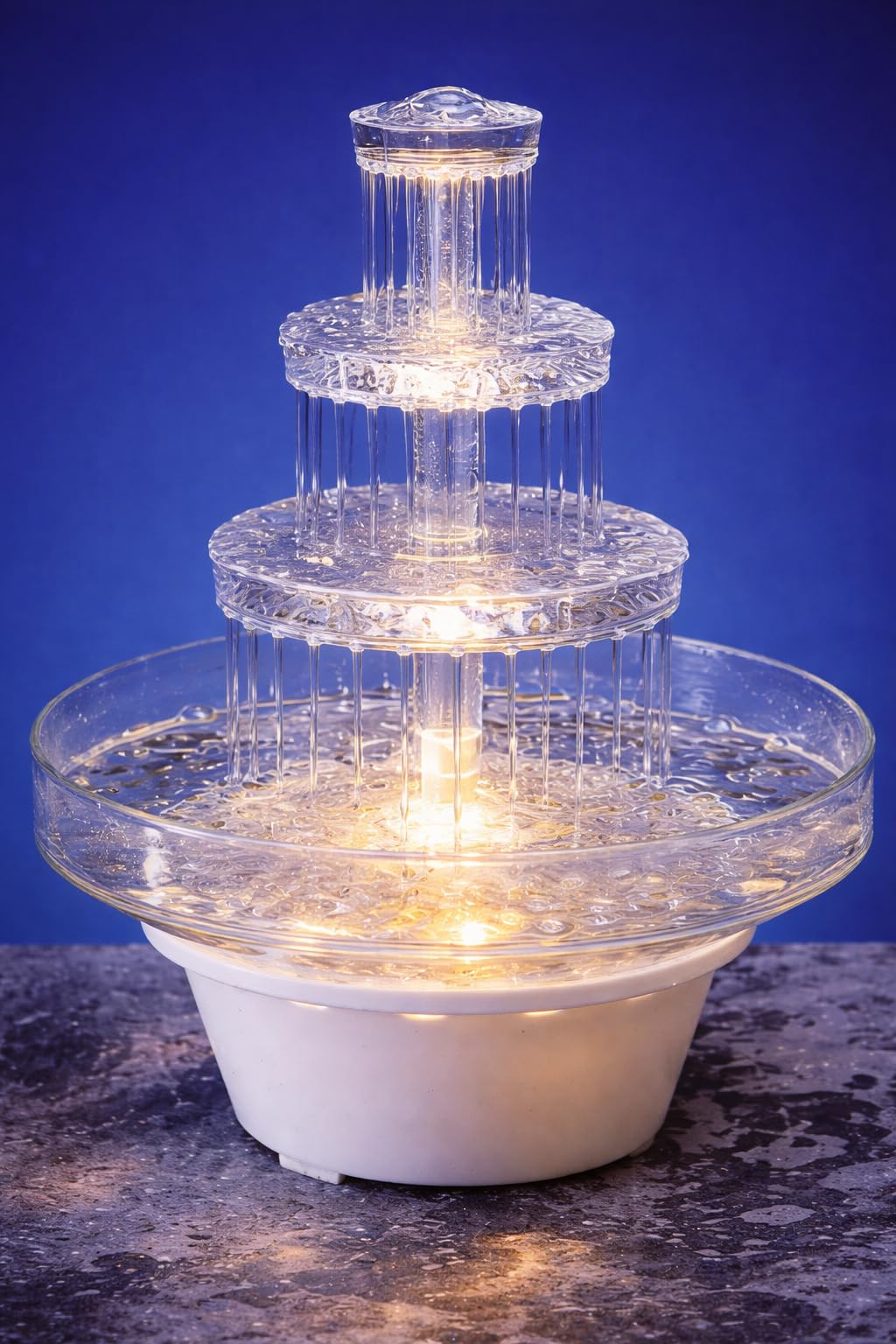 Oasis Supply crystal-clear plastic finish adds a refined look without weight