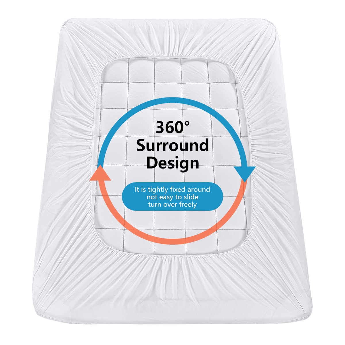 Oaskys mattress topper is machine washable for easy maintenance.