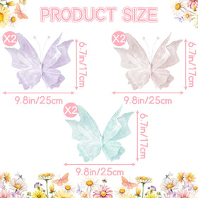OBBOLO pastel butterflies arranged as a soft backdrop for baby showers.
