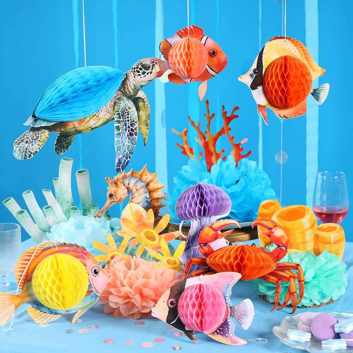 OBBOLO Under the Sea bubble garlands add airy flair for sea-inspired celebrations