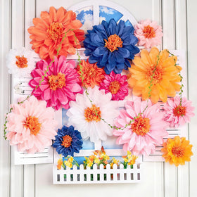 OBBOLO Wildflower 14-inch dusk palette bloom for garden-inspired decor