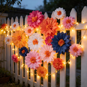 OBBOLO Wildflower wall backdrop setup for photo-worthy scenes