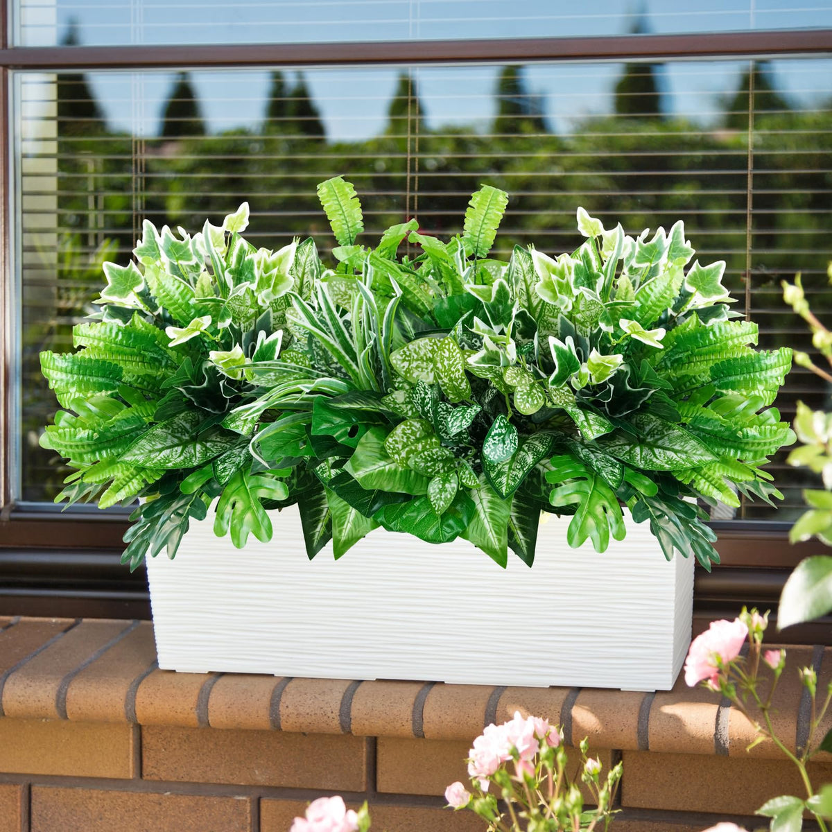 obbsie fern bush adds natural texture to garden borders