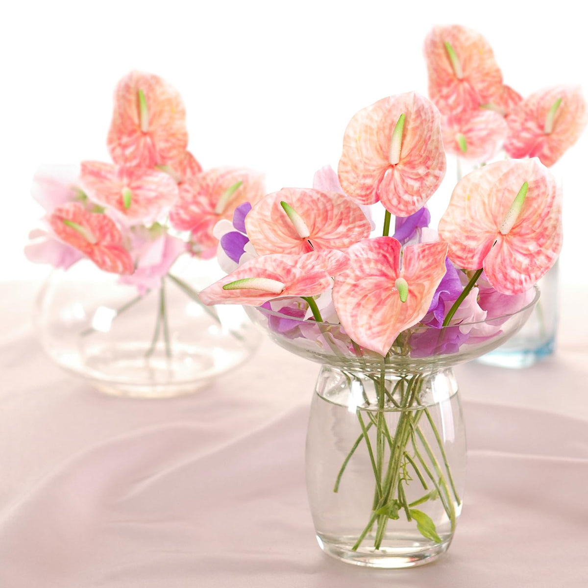 obdxzhc metal wrapped stems allow flexible shaping in arrangements.
