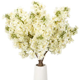 OBDXZHC lilac artificial flowers with white blooms for elegant centerpieces.