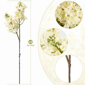 OBDXZHC white lilac stems are long and flexible for creative arrangements.