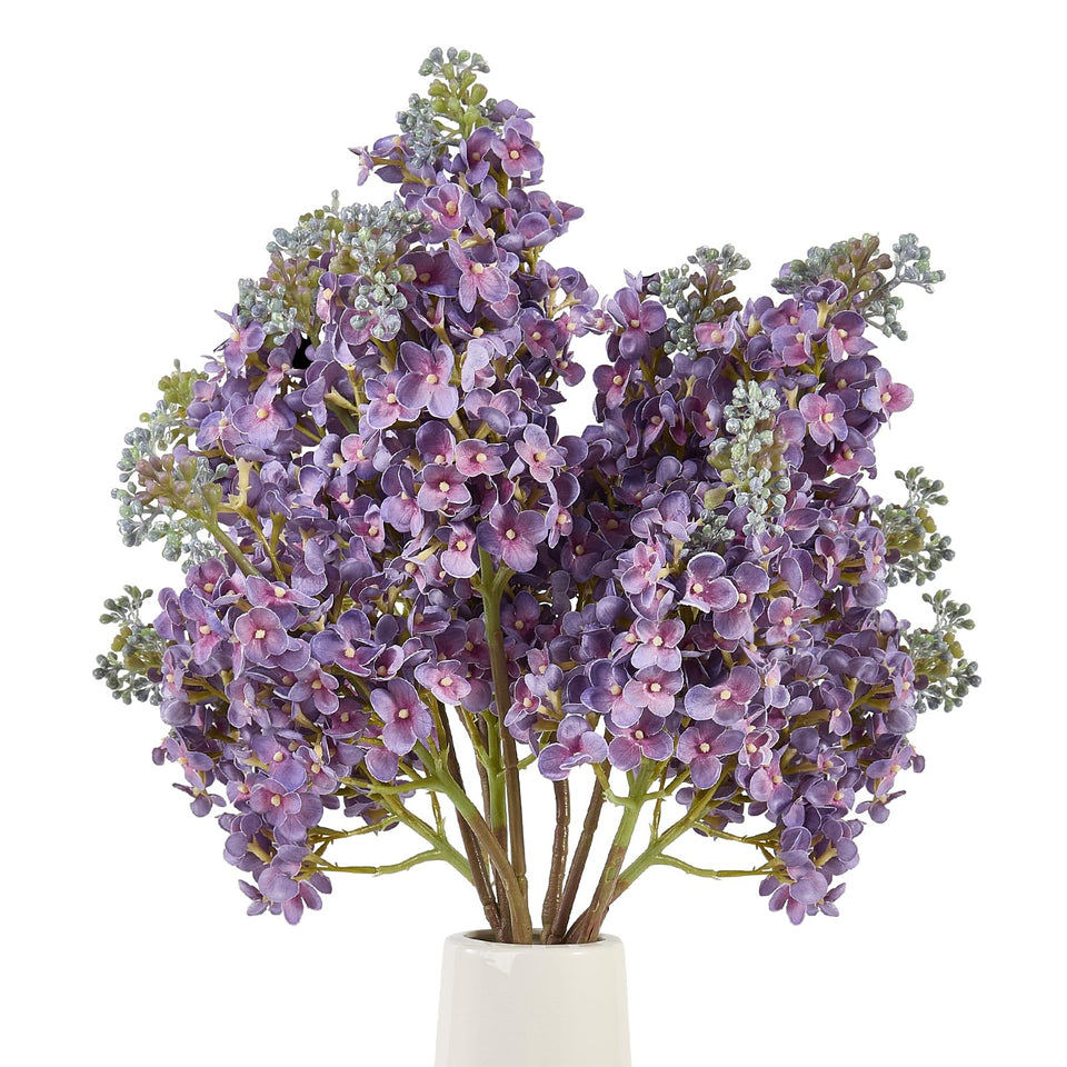 OBDXZHC purple lilac-delphinium long stem for tall vases, ideal centerpiece accent.