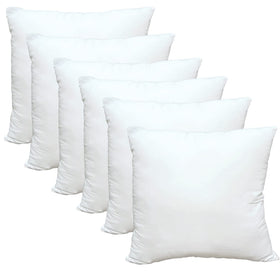 Obruosci Luxury Throw Pillow Inserts front view; 20-inch square fit for stylish cushions.