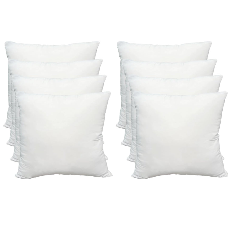 Obruosci square-shape pillow insert fits square covers neatly.