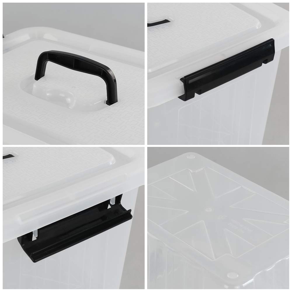 Obstnny transparent side view bin helps you see contents instantly.