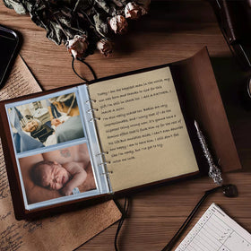 OBTAIN Photo Album measures 9.5 by 8 inches for portable use