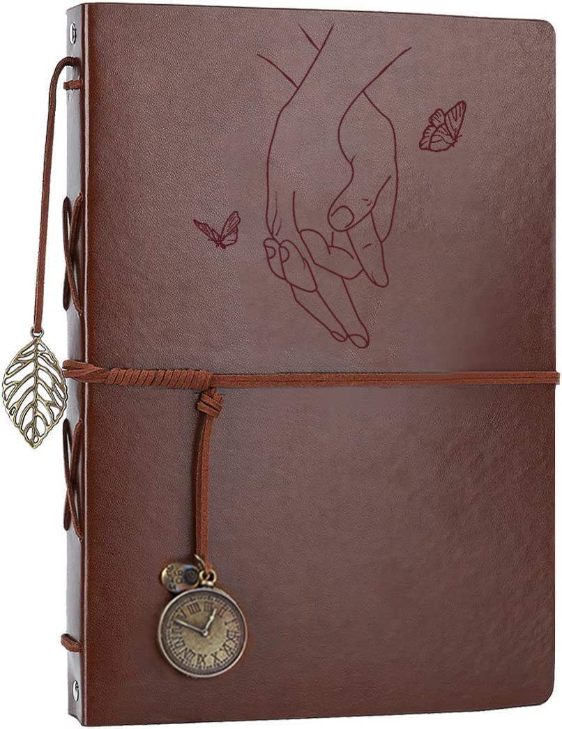 OBTAIN photo album leather cover close-up highlighting premium durability for keepsakes