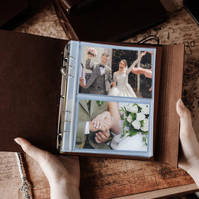 OBTAIN Photo Album with writing space to capture stories beside each photo