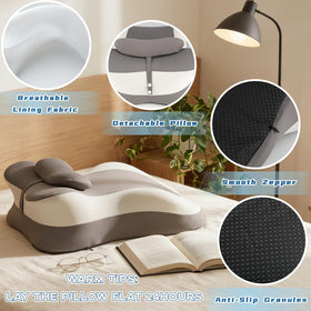 obvade memory foam pillow portable for home travel or dorm use