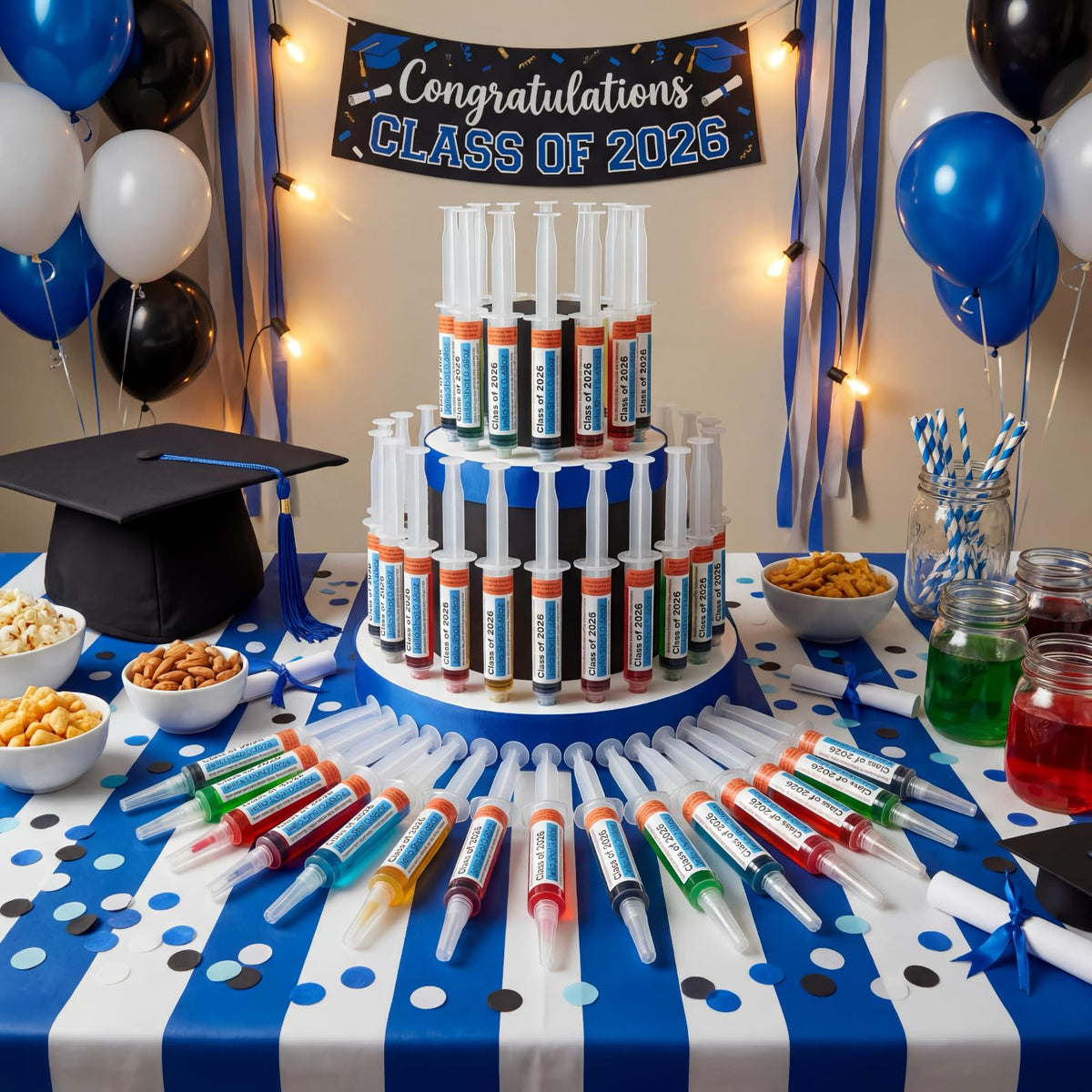 OceanCamel party favors that double as decorative keepsakes for graduates.