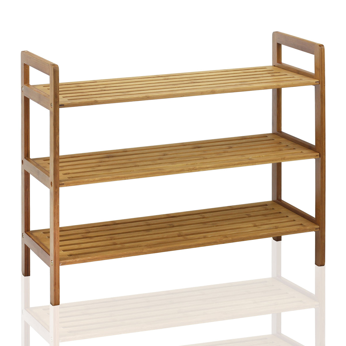 Oceanstar natural bamboo rack holds up to nine to twelve pairs.