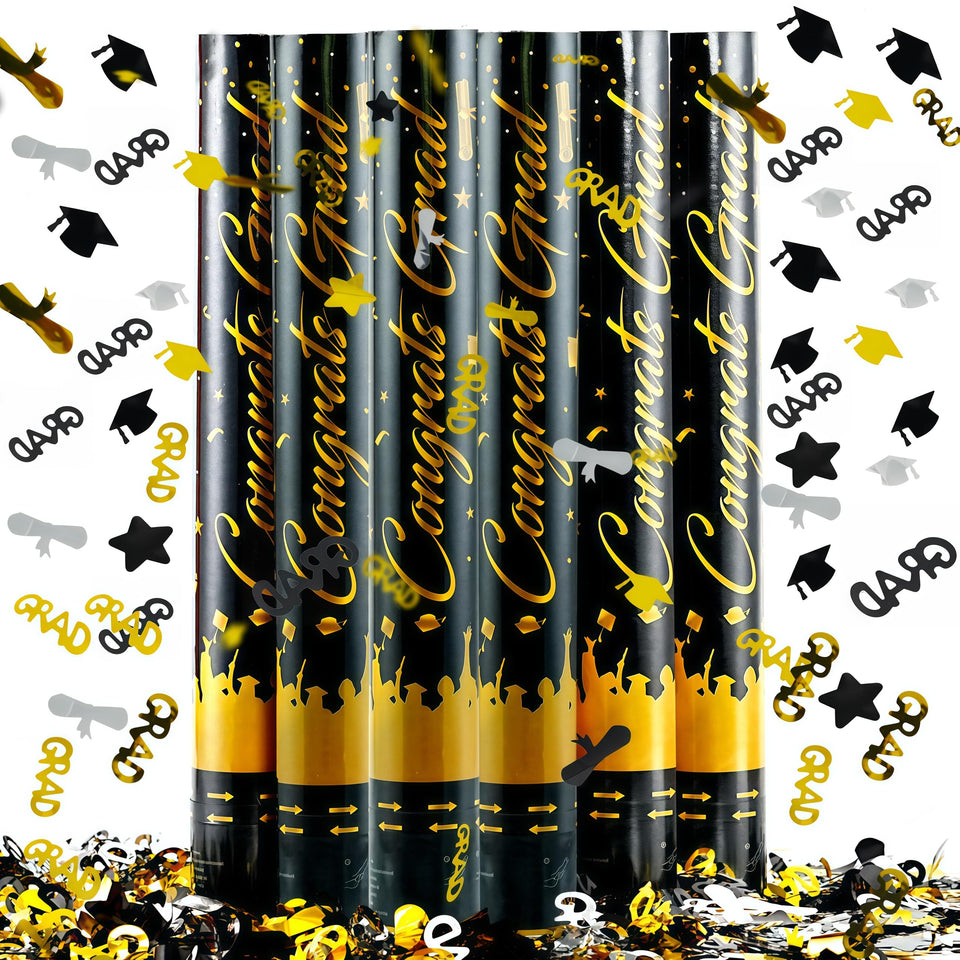 OceanWings graduation poppers with diploma-cap design for photo moments