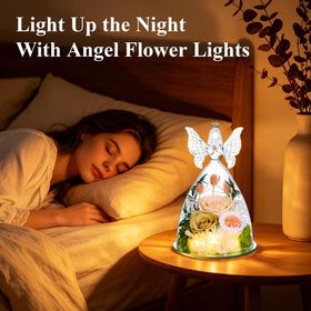 Ocosy angel guardian rose gift emphasizes warmth and protection symbolism