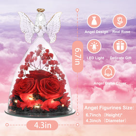 Ocosy angel rose inside bouquet design invites enduring beauty.