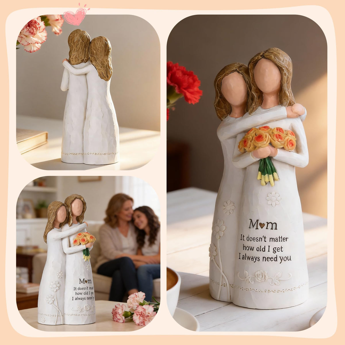 Ocosy hand-engraved detail resin sculpture, tactile and premium look
