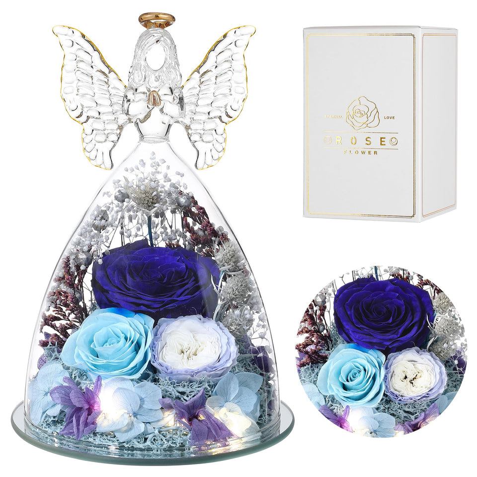 Ocosy large angel rose bouquet with preserved roses for lasting romance.