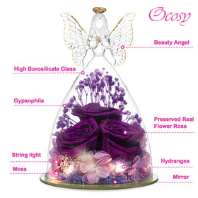 OCosy luxury rose with angel gift box for special occasions.