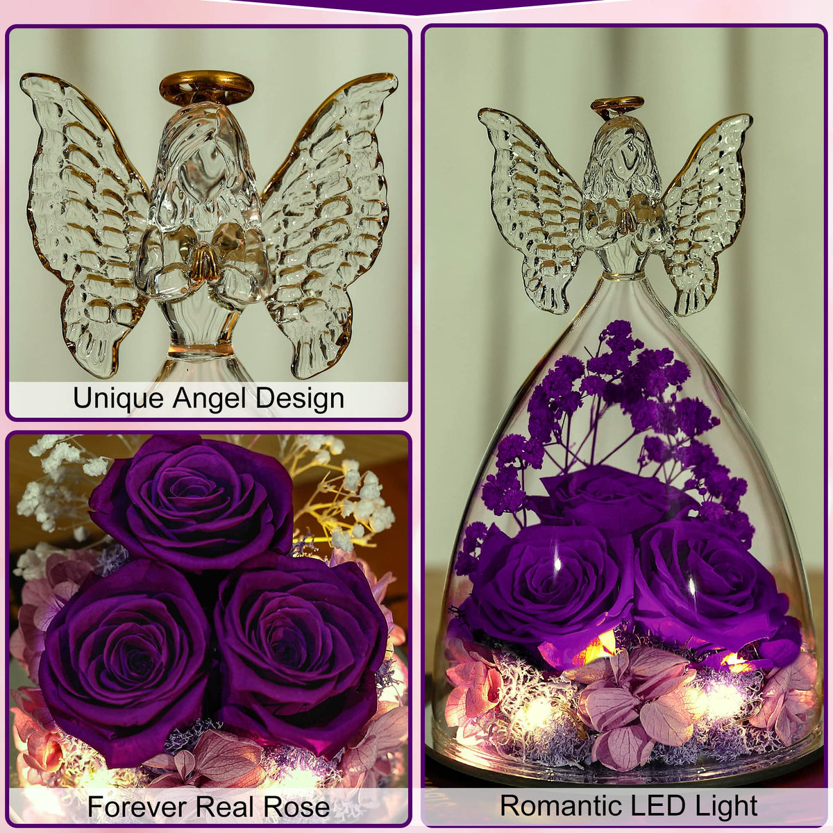 OCosy Mother's Day rose angel gift—thoughtful and romantic.