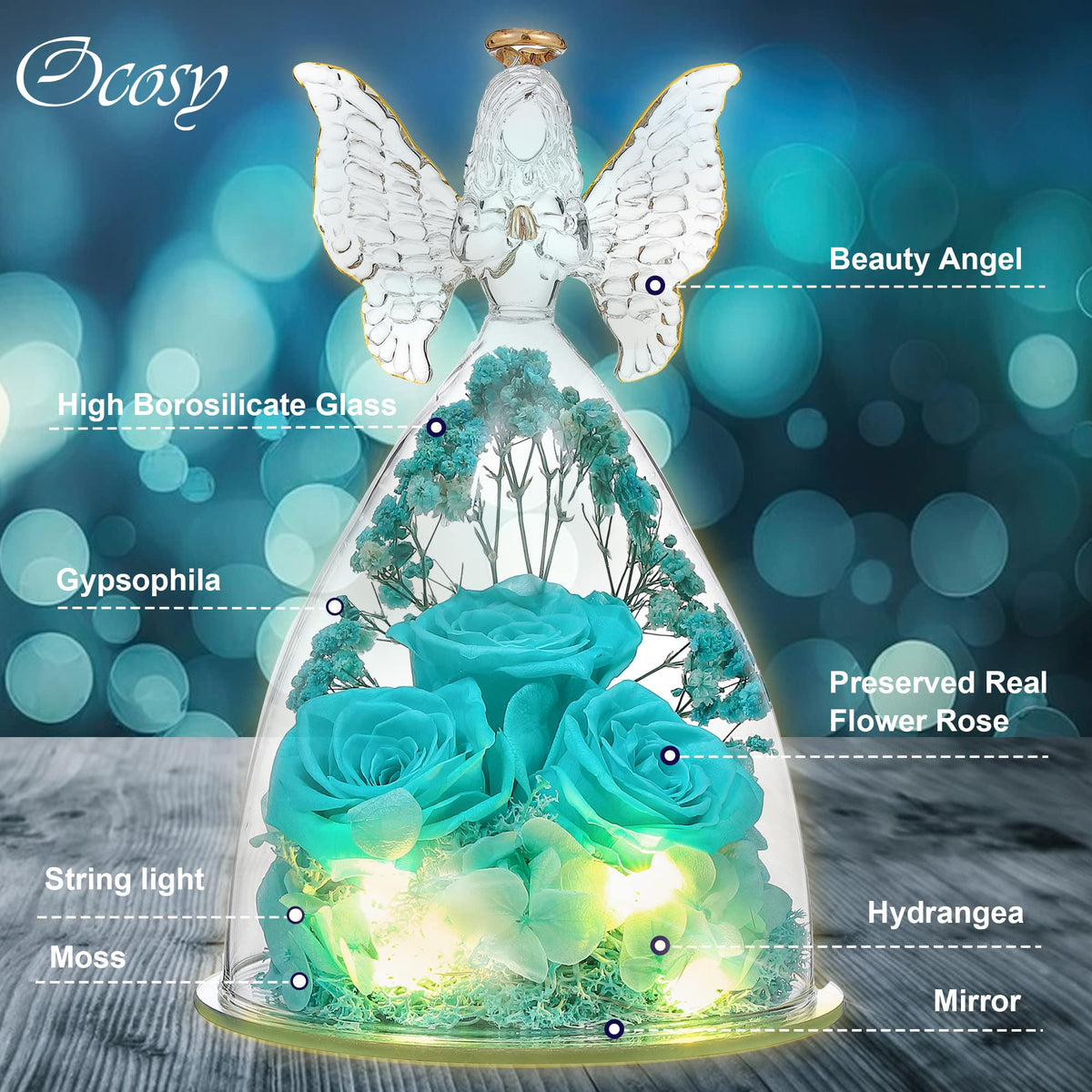 Ocosy patented flower bouquet design for dramatic display