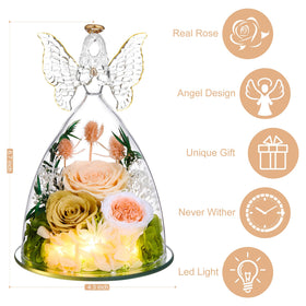 Ocosy preserved rose angel bouquet offers a long-lasting keepsake