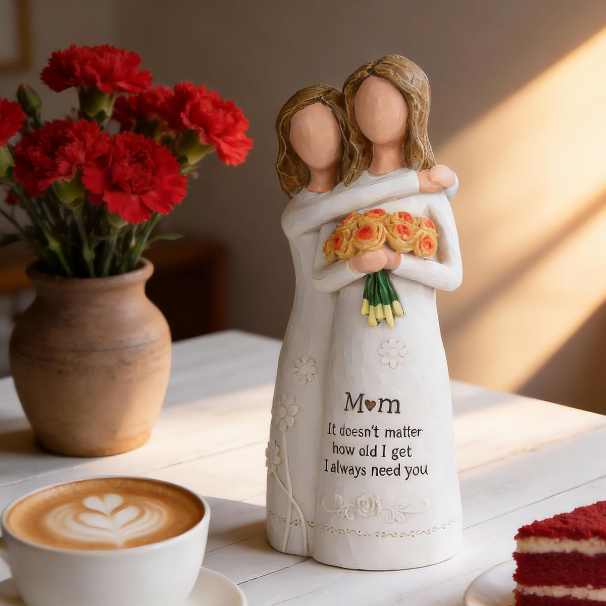 Ocosy white silhouette figurine, versatile home decor accent