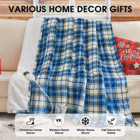 OCTROT blue checkered design adds cozy decor to any room.