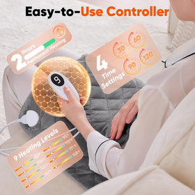 A seven-foot cord supports flexible placement in living rooms or bedrooms