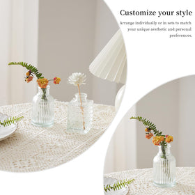 ODBCYWM Glass Bud Vases 16 sturdy thick glass with refined look.