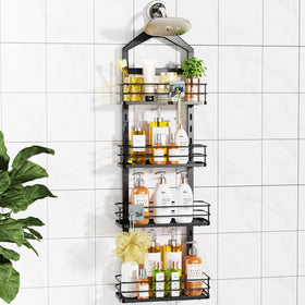 ODesign 4-tier shower caddy hanging keeps bottles organized and within reach.