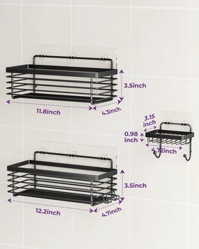 ODesign complete caddy set with adhesives and manual for simple setup.