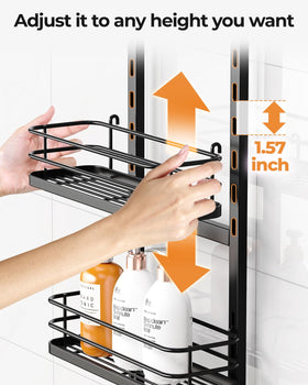 ODesign large-capacity bathroom storage holds multiple products without clutter.