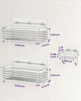 ODesign rustproof wall-mounted shelf adds durable organization to bathrooms.