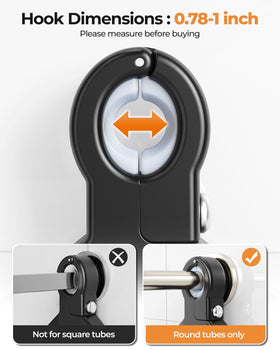 ODesign top grip helps stabilize the caddy against the shower head.