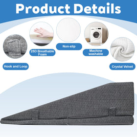 Odesoy non-slip base ensures secure placement on bed or sofa