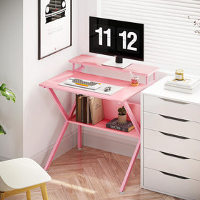 ODK small desk in a bedroom fits neatly in a corner or bed end