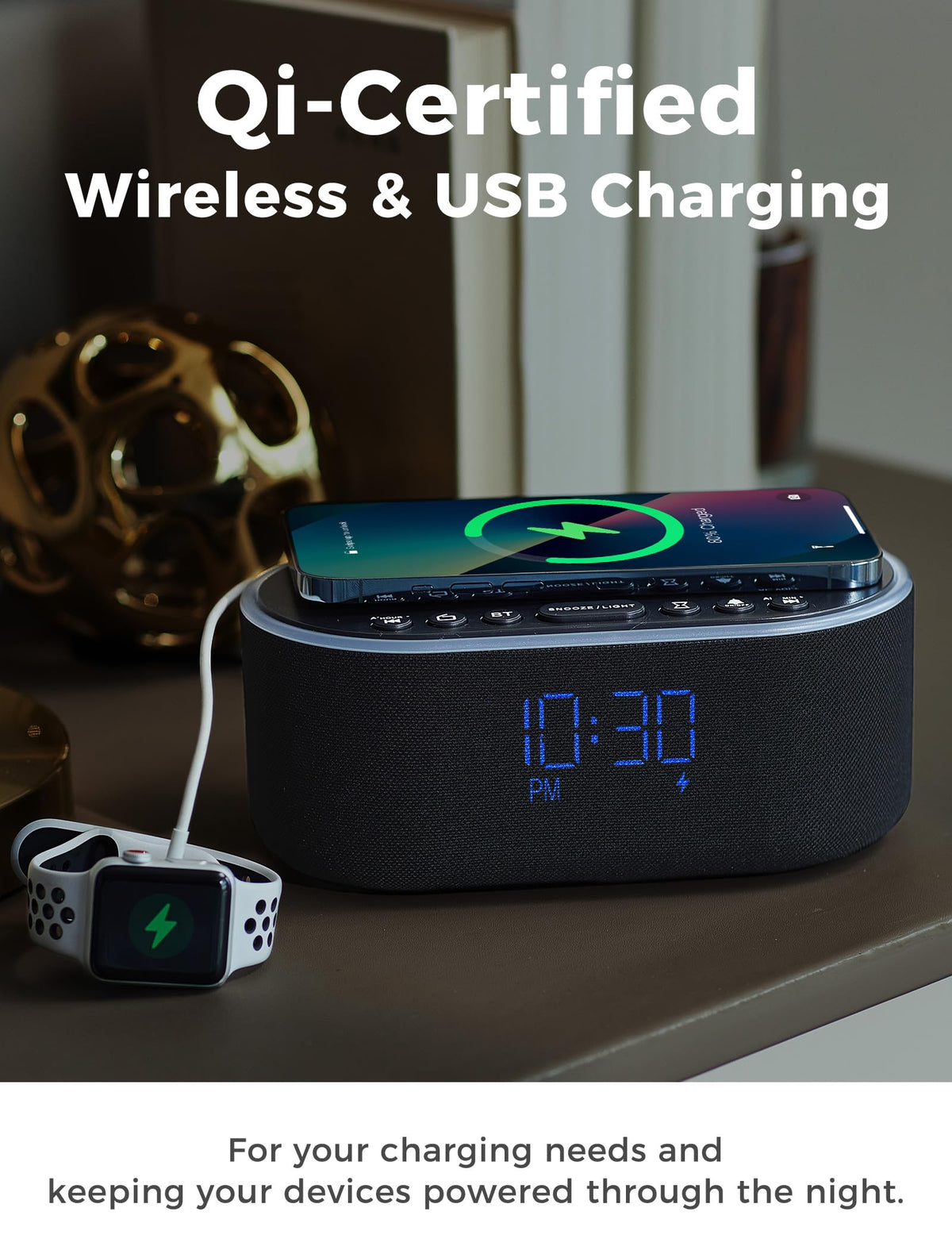 Odokee 10W stereo Bluetooth speaker delivering clear bedside sound
