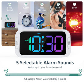 Odokee snooze button close-up emphasizing quick extra rest at bedside