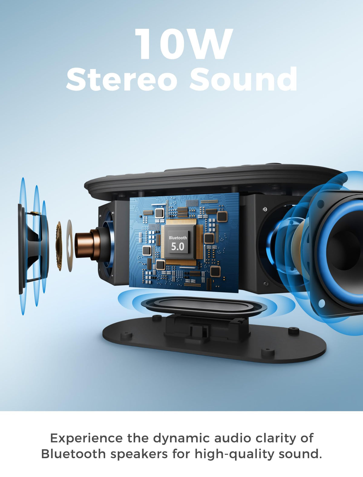 Odokee FM radio with sleep timer for easy evening listening