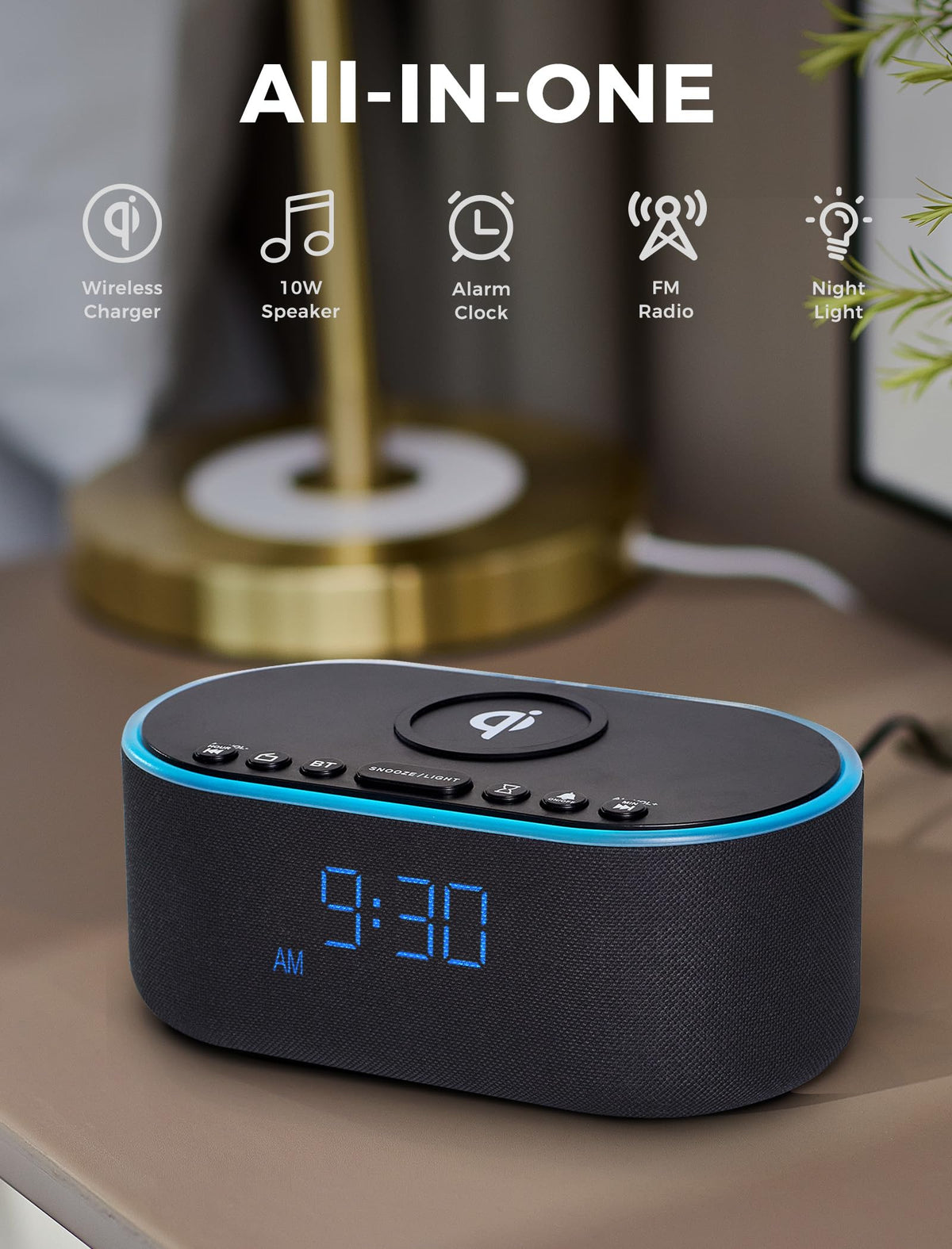 Odokee Qi fast wireless charger in use with a device charging