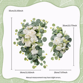 Odouzy wedding swag garland offers two-piece beauty for a seamless backdrop.